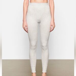SKIMS Legging Light Heather Gray Cotton Rib Size M